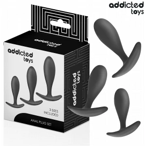 ADDICTED TOYS - LOT DE 3 PLUG ANAL MODÃLE 2